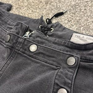 Rag & Bone Gray Penton Sailor Pants